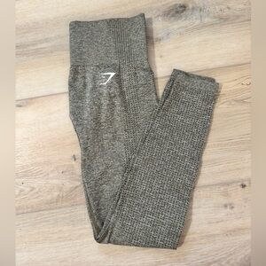 Gymshark Textured Hunter Green Leggings